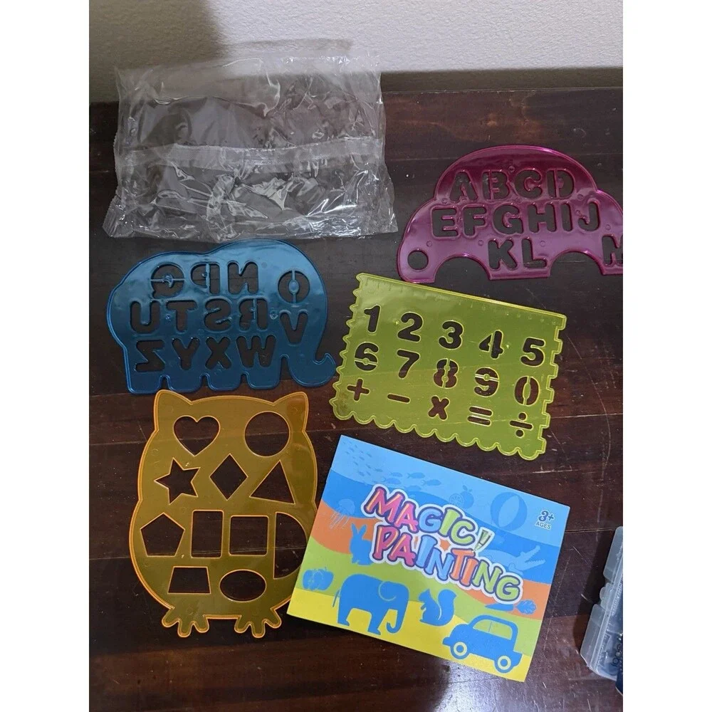 Kids Fun Pack - Stencils, Hello Kitty Old Maid, Mini Pop It!, Mini Supply Kit